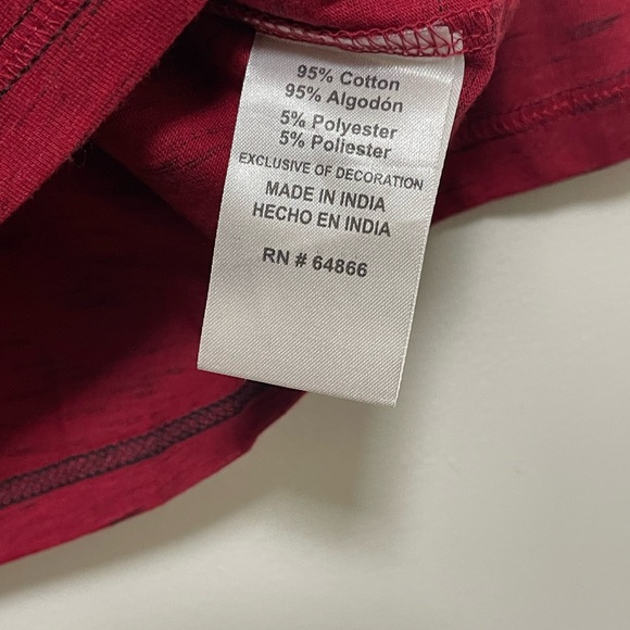 COMPANY EIGHTY ONE TRADEMARK SHIRT MENS LONG SLEEVE THUNDER RED COLOR SIZE LARGE - Picture 8 of 11